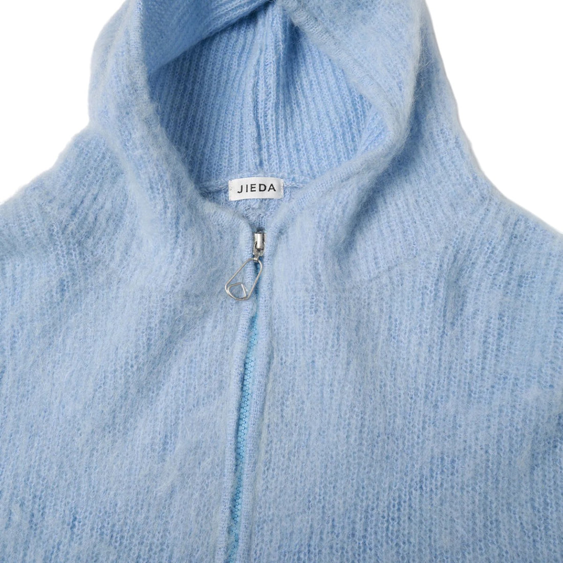 [JieDa]MOHAIR ZIP HOODIE/SAX(Jie-25W-KN03)