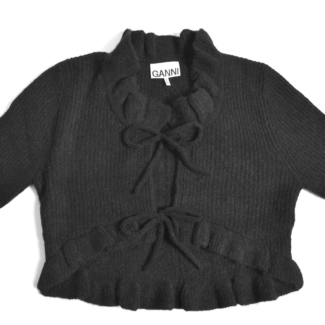 [GANNI]Soft Wool Bolero/BLACK(K2023)