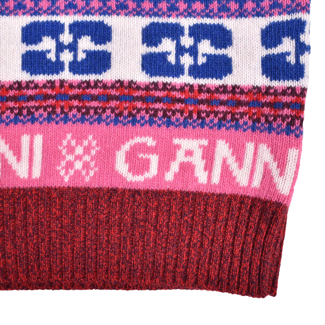 [GANNI]Logo Wool Mix Vest/MULTI(K2121)