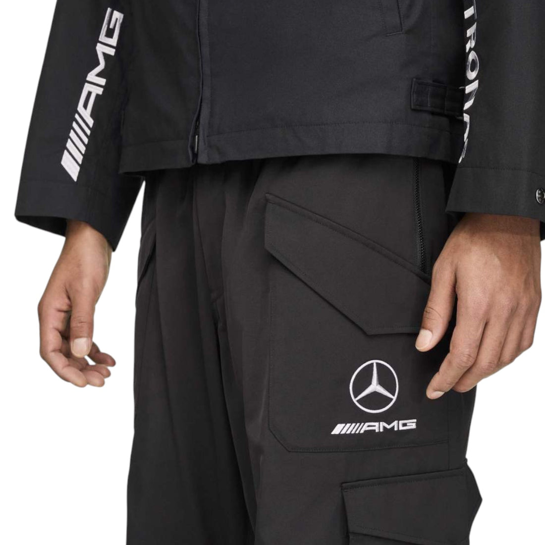 [Y-3]Y-3 MERCEDES - AMG PETRONAS FORMULA 1 TEAM CARGO PANTS/BLACK(KR2378)
