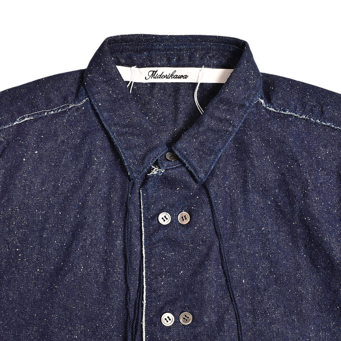 [Midorikawa]SILK DENIM SHIRT/INDIGO(MID25AW-SH01)