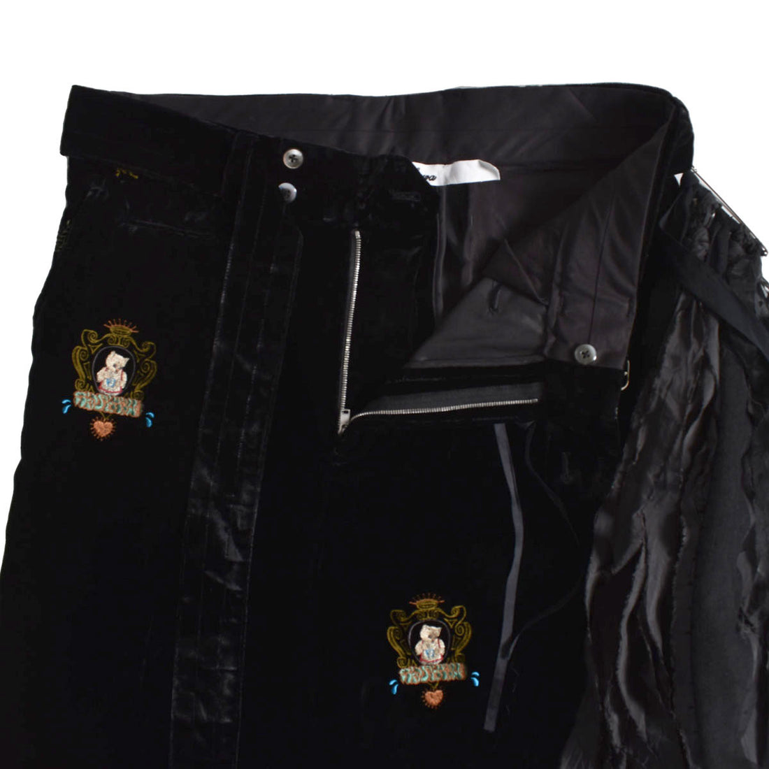 [Midorikawa]EMBROIDERY VELVET BELTED SLACKS(MID26AW-PT02B)