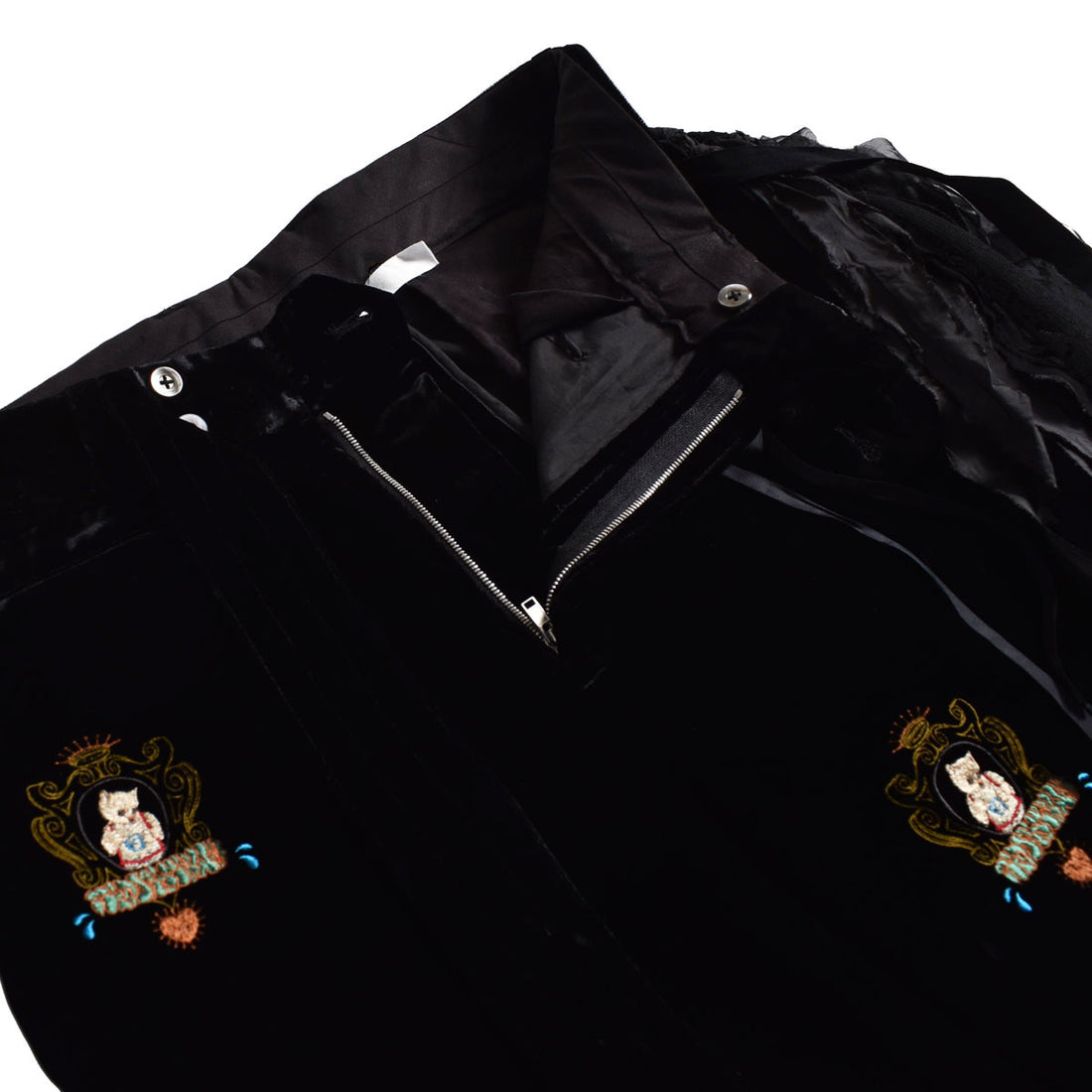 [Midorikawa]EMBROIDERY VELVET BELTED SLACKS(MID26AW-PT02B)