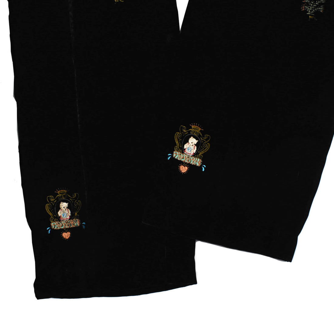 [Midorikawa]EMBROIDERY VELVET BELTED SLACKS(MID26AW-PT02B)