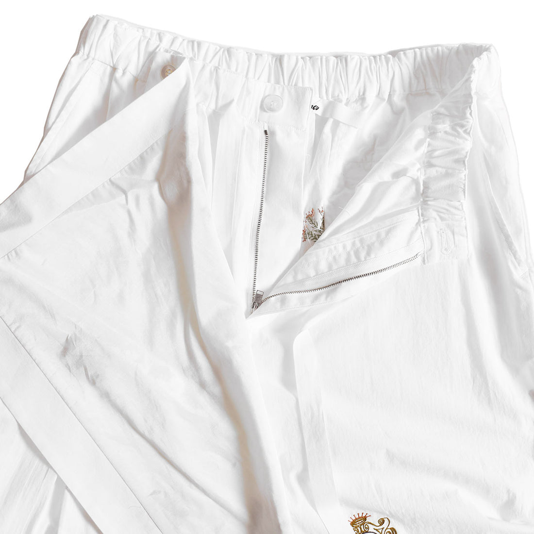 [Midorikawa]EMBROIDERY APRON PANTS(MID26AW-PT07)