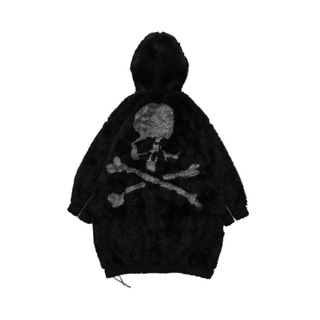 [mastermind JAPAN]MJ POLAR BEAR LONG ZIP-UP HOODIE/BLACK(MJ25E15-BL041)