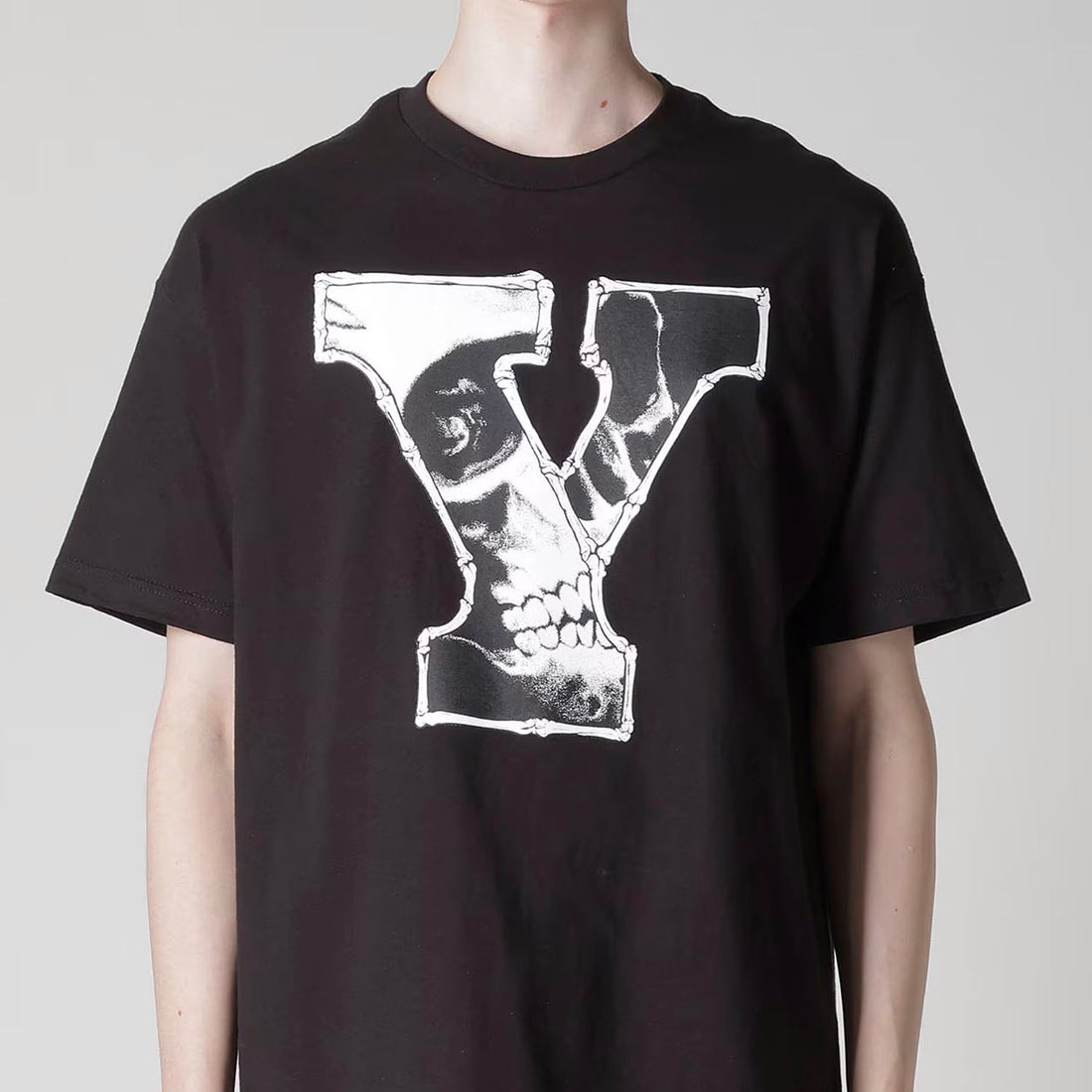 [MASSES × Y's for men]ROUND NECK SHORT SLEEVE T C Ys/BLACK(ML-T72-990-2A25)