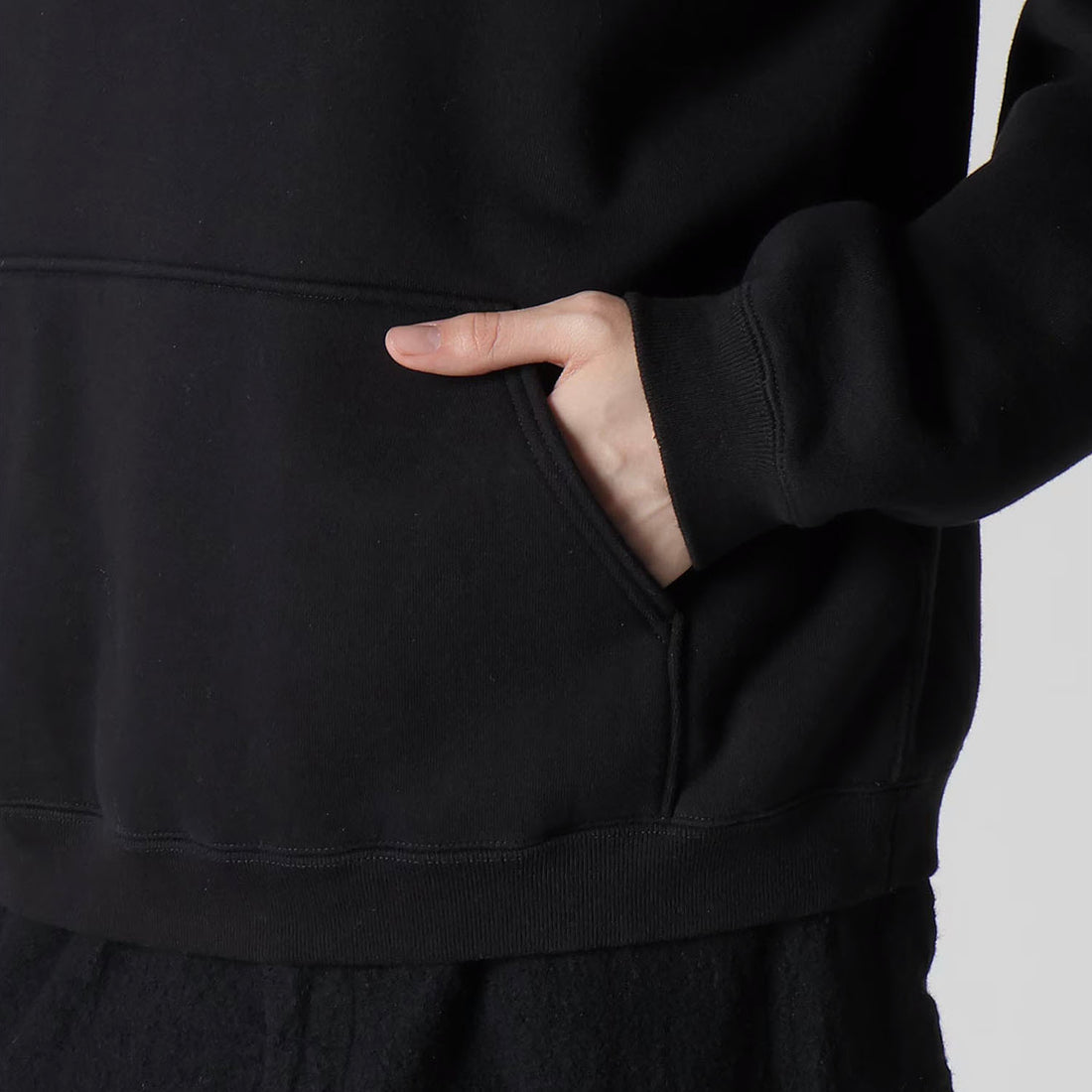 [MASSES × Y's for men]HOODED PT B Ys/BLACK(ML-T79-991-2A25)