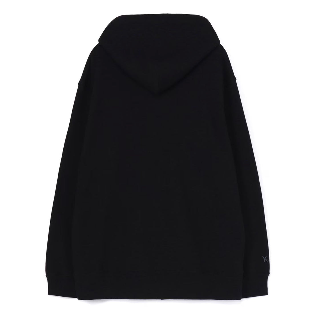 [Y's for men]FLEECE HOODIE WITH LOGO PRINT/BLACK(MO-T43-077)