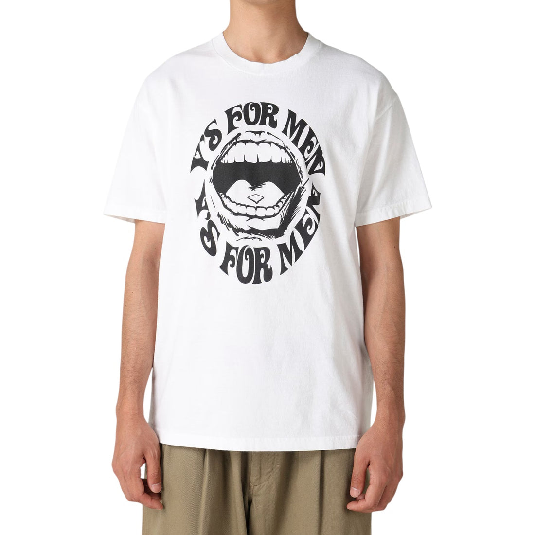 [Y's for men]×MASSES LIPS PRINT SHORT SLEEVE T-SHIRT(MW-T72-990)