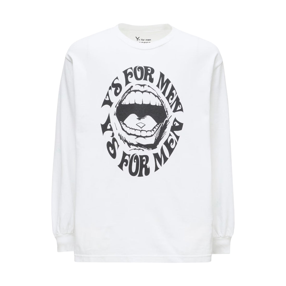 [Y's for men]×MASSES LIPS PRINT LONG SLEEVE T-SHIRT(MW-T77-990)