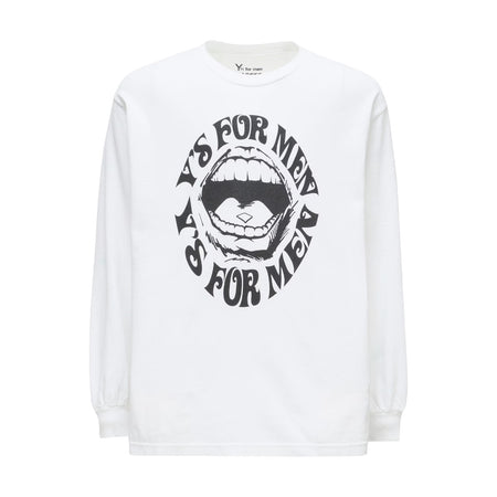 [Y's for men]×MASSES LIPS PRINT LONG SLEEVE T-SHIRT(MW-T77-990)