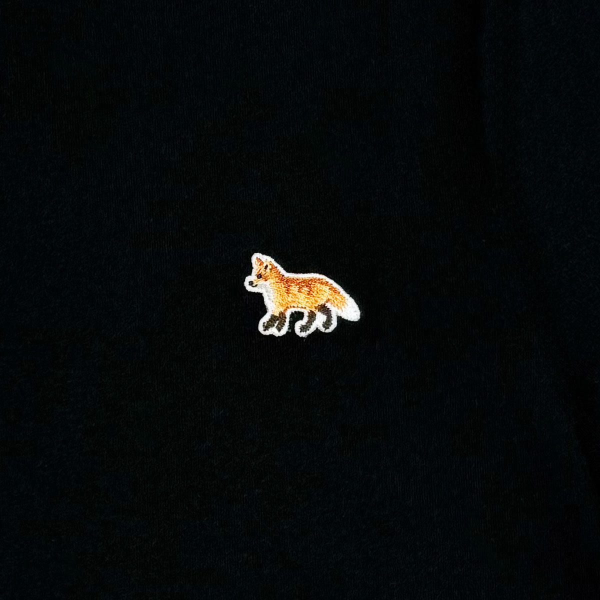 MAISON KITSUNE]BABY FOX PATCH REGULAR TEE-SHIRT/BLACK