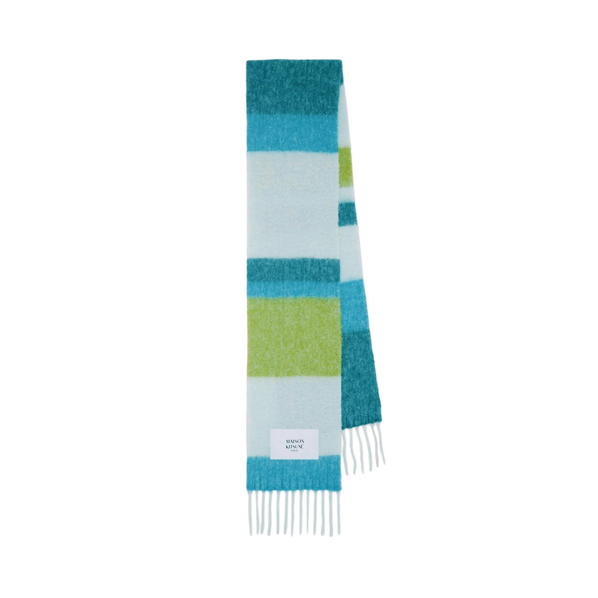 MAISON KITSUNE]ALPACA STRIPE SCARF/GREEN(NM06204WA0022) – R&Co.
