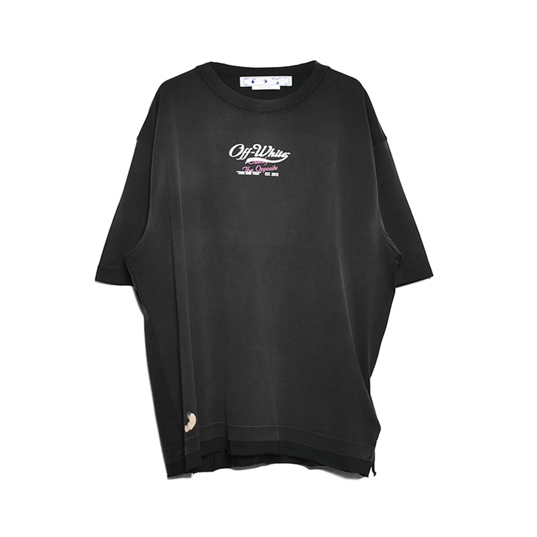 [Off-White]WAVE OFF RAW OVER SKATE S/S TEE/BLACK(OMAS23-RTW0054)