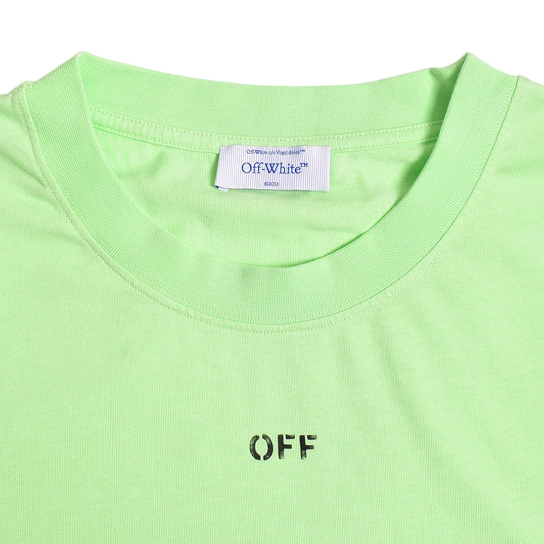 [Off-White]OFF STAMP SKATE S/S TEE/GREEN(OMAS25-RTW0072)
