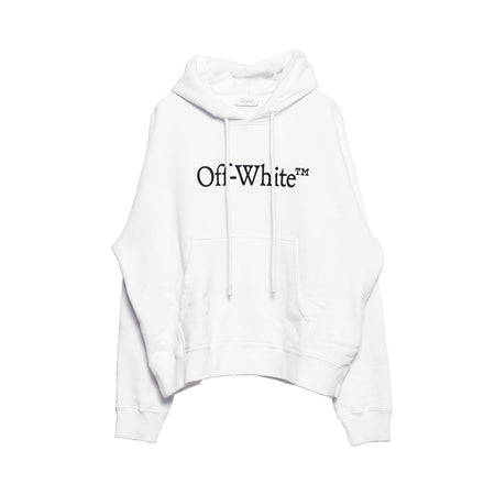 [Off-White]BIG BOOKISH SKATE HOODIE/WHITE/BLACK(OMBE23-RTW0234)