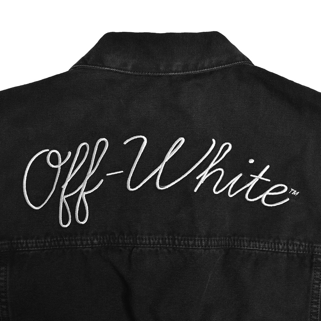 [Off-White]CANV VARSITY SKATE JKT/BLACK WHITE(OMER24-RTW0307)