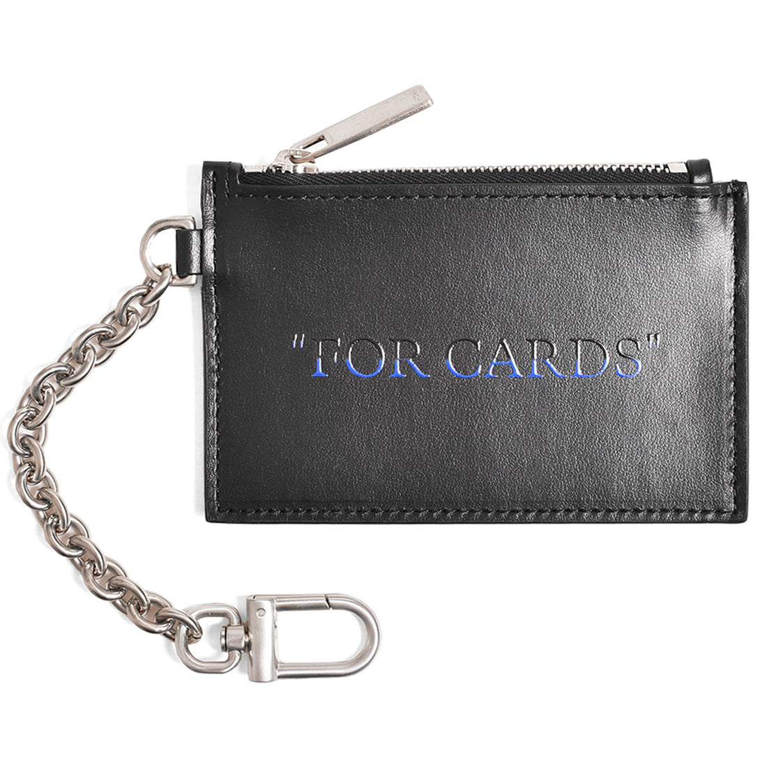 [Off-White]QUOTE BOOKISH KEY RING CARD CASE/BLACK/BLUE(OMNE23-SLG1135)