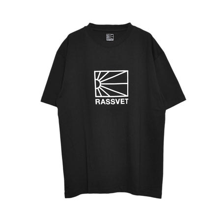 [RASSVET]LOGO TEE SHIRT/BLACK(PACC15T001)