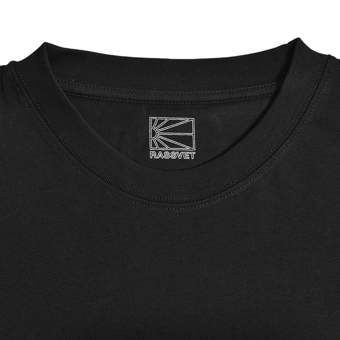 [RASSVET]LOGO TEE SHIRT/BLACK(PACC15T001)