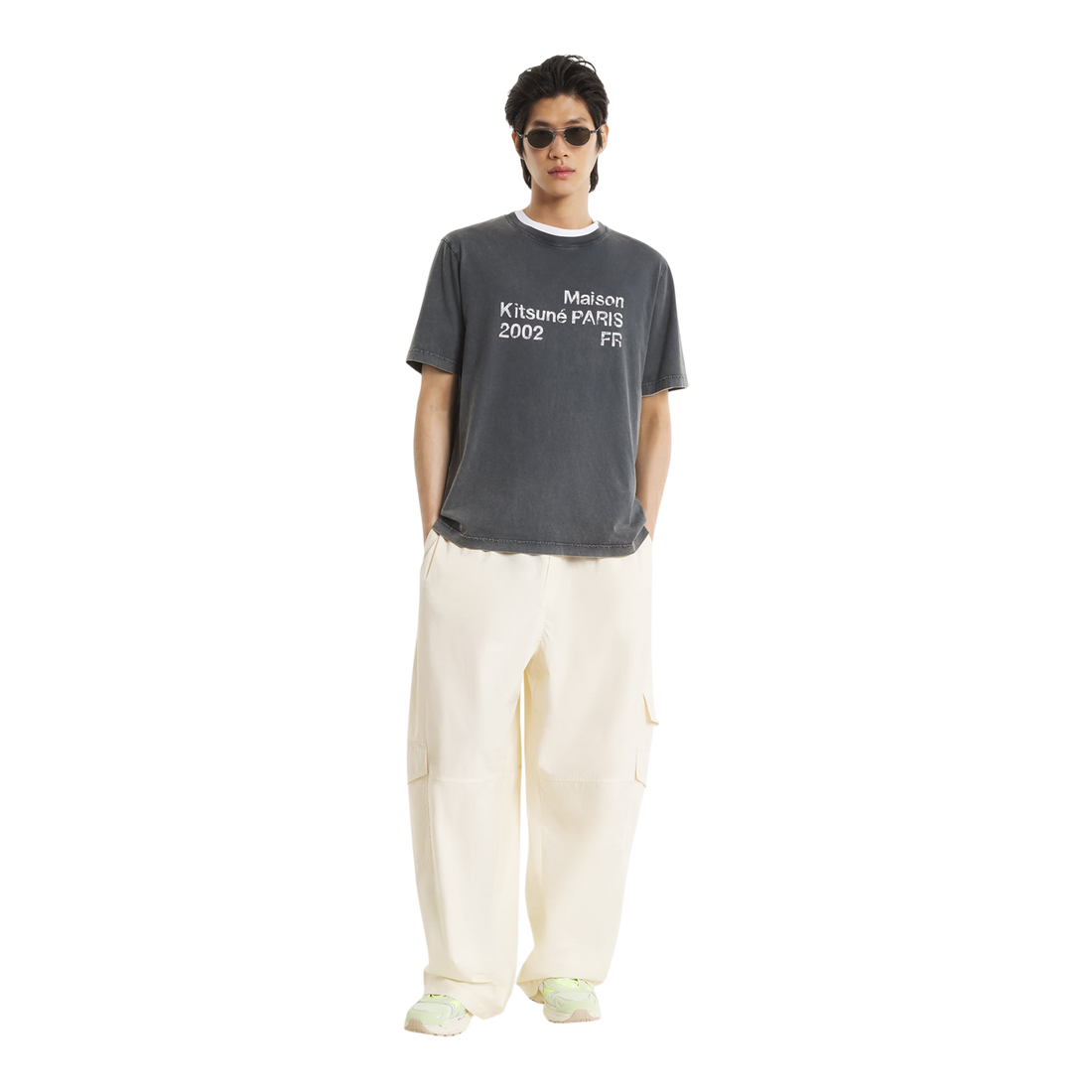 [MAISON KITSUNE] 2002 フェード コンフォート Tシャツ (PM00124KJ7036)