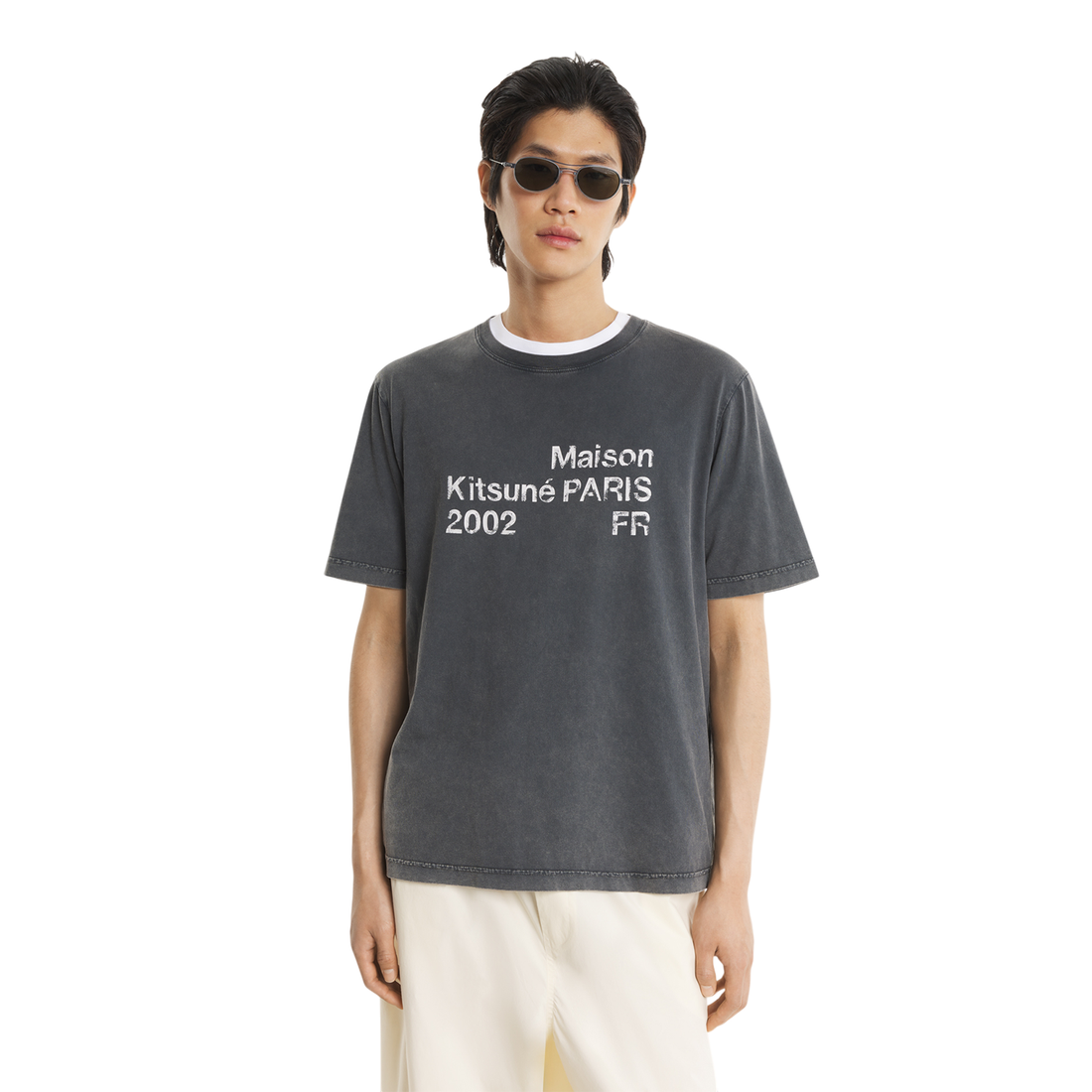 [MAISON KITSUNE] 2002 フェード コンフォート Tシャツ (PM00124KJ7036)