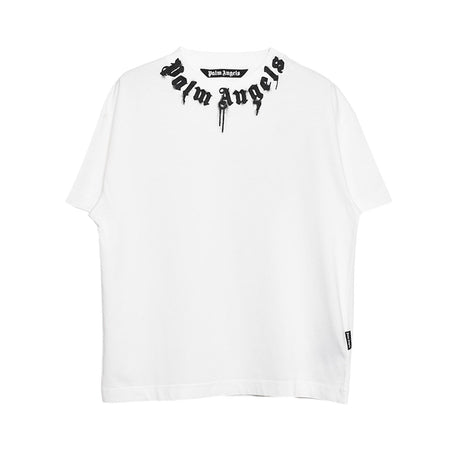 [Palm Angels]NECK LOGO REG TEE/OFFWHITE(PMAF25-012)