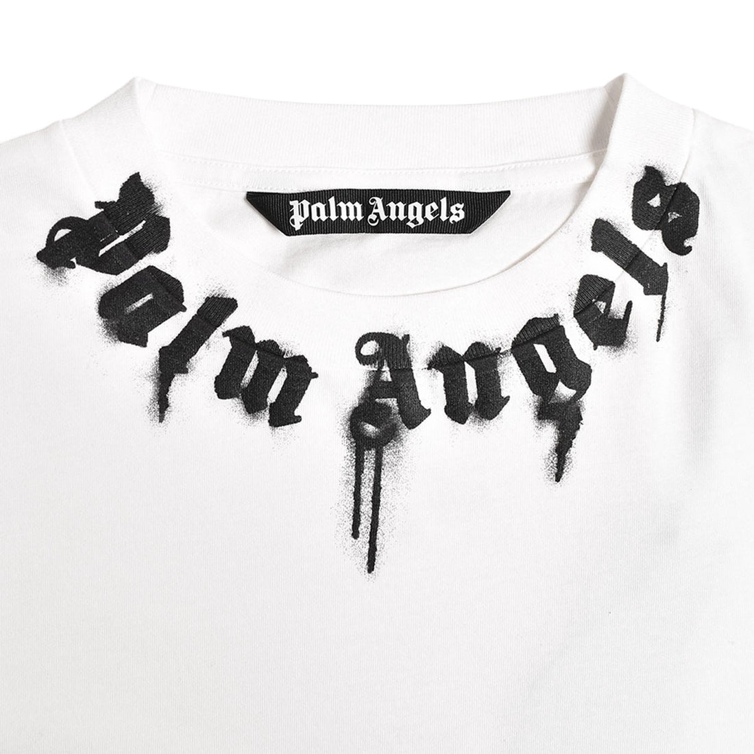 [Palm Angels]NECK LOGO REG TEE/OFFWHITE(PMAF25-012)