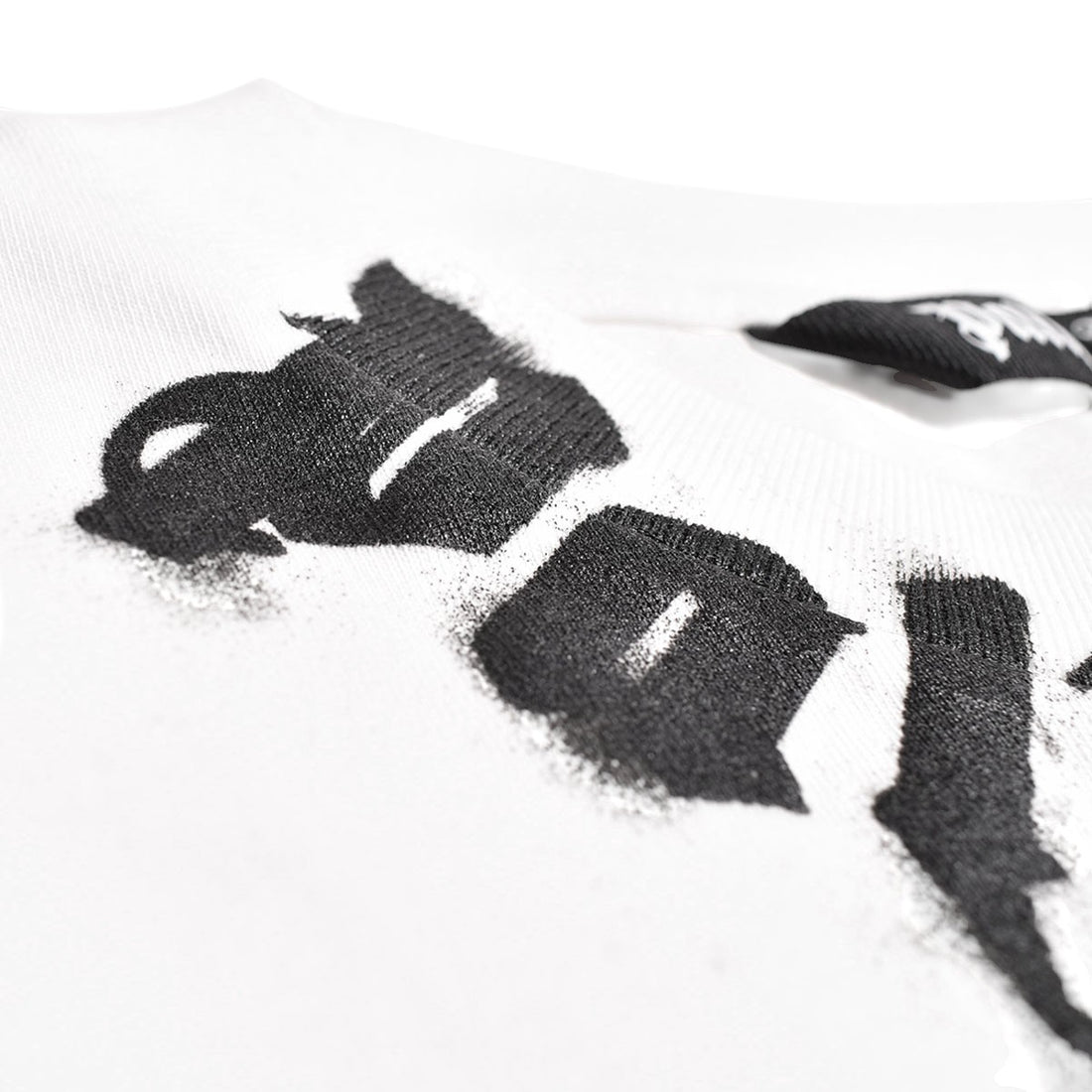 [Palm Angels]NECK LOGO REG TEE/OFFWHITE(PMAF25-012)