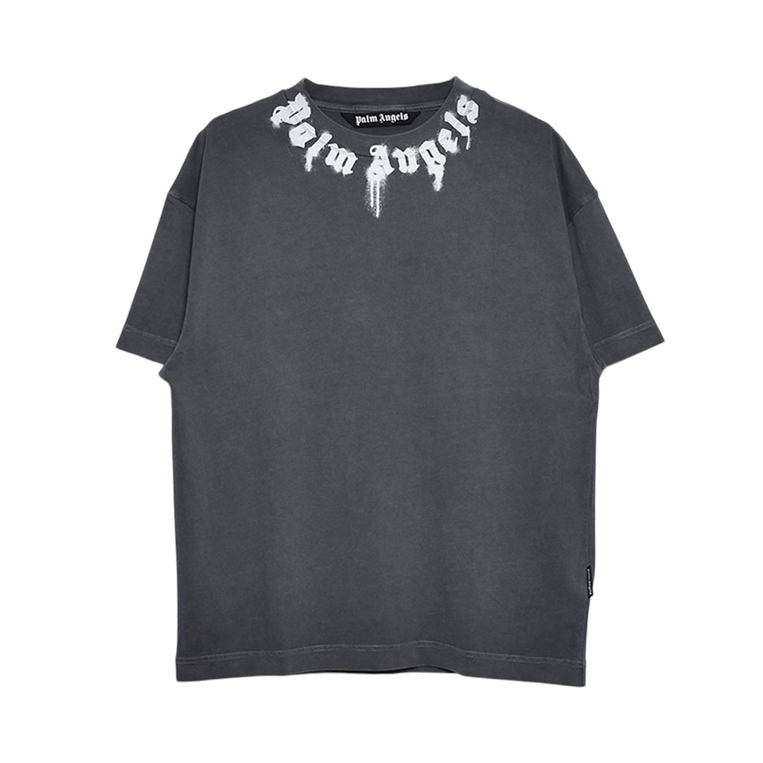 [Palm Angels]NECK LOGO REG TEE/D.GRAY(PMAF25-013)