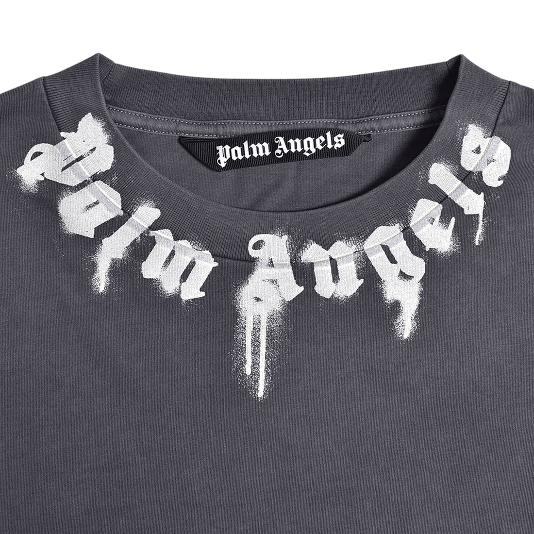 [Palm Angels]NECK LOGO REG TEE/D.GRAY(PMAF25-013)