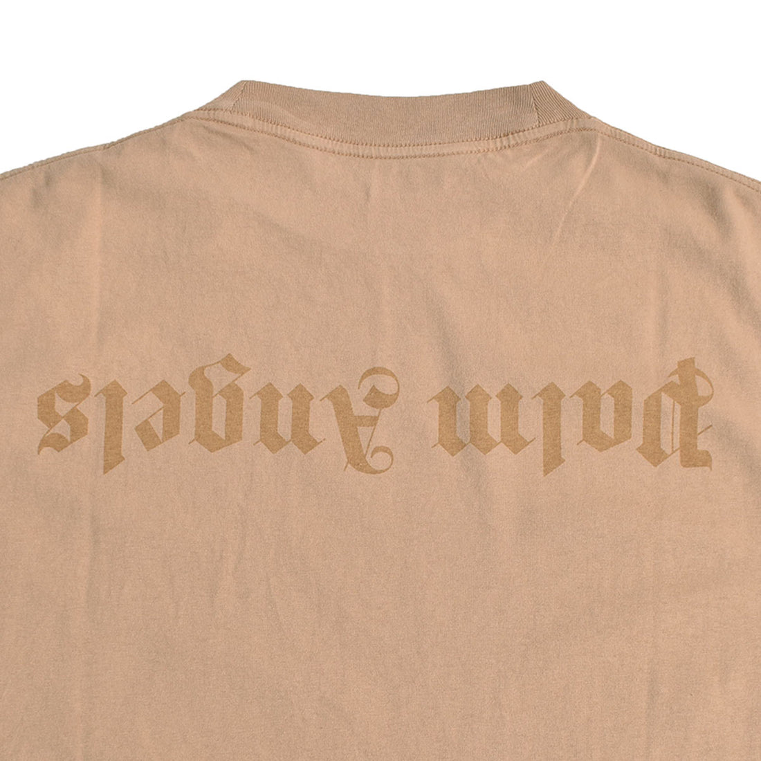 [Palm Angels]GD REVERSE LOGO TEE/BEIGE(PMAS23-039)