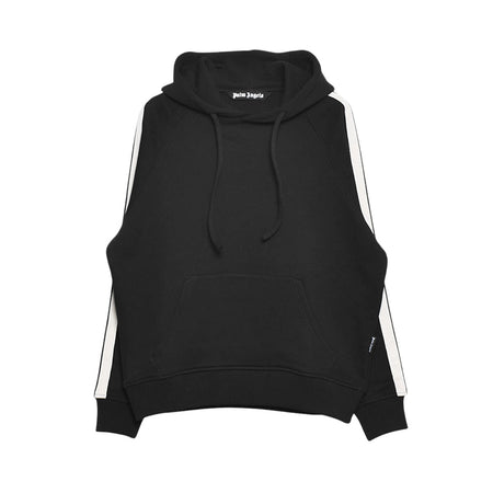[Palm Angels]CRVED LOGO TRACK HOODY/BLACK/WHITE(PMBF25-071)