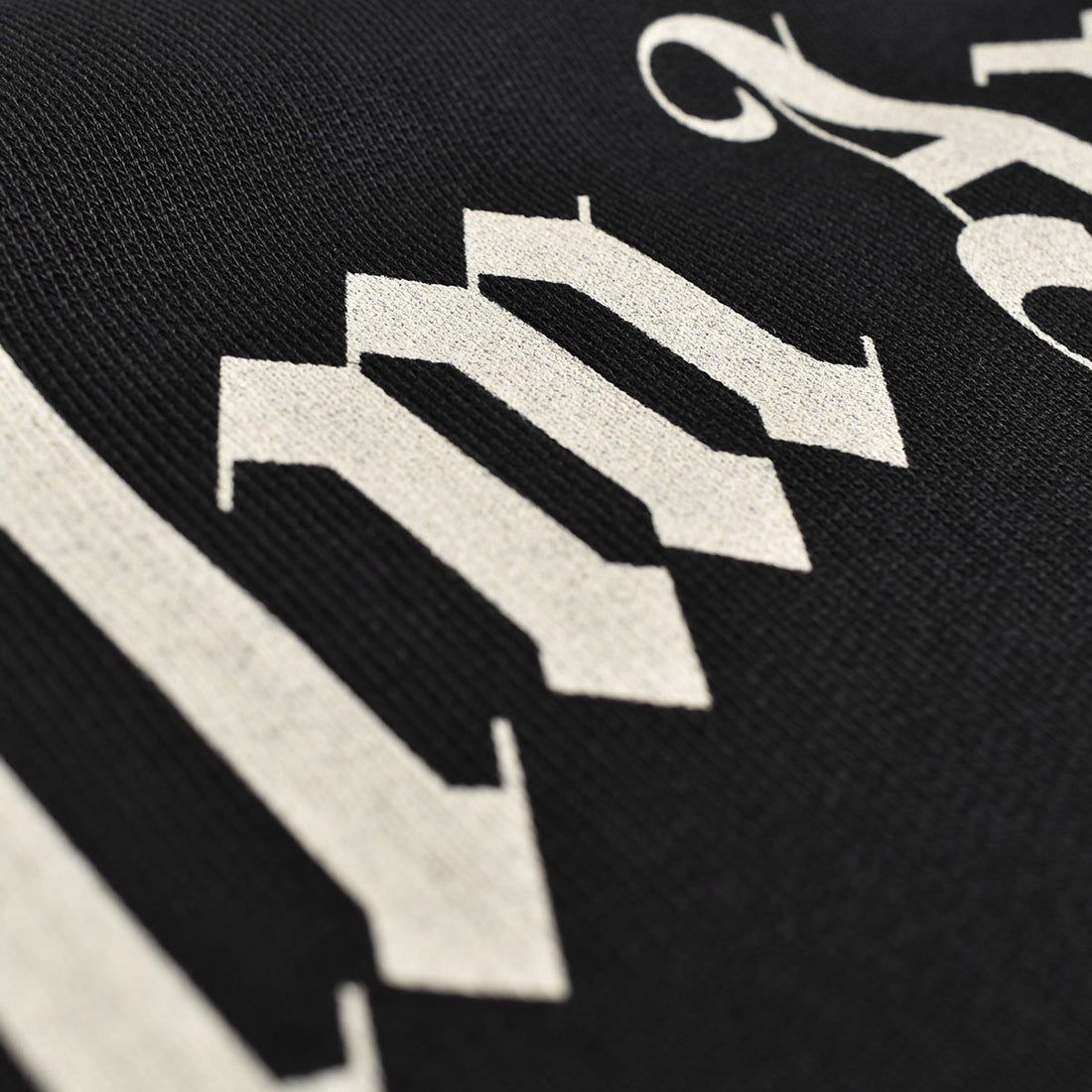 [Palm Angels]CURVED LOGO TRACK HOODY/BLACK/IVORY(PMBS25-049)