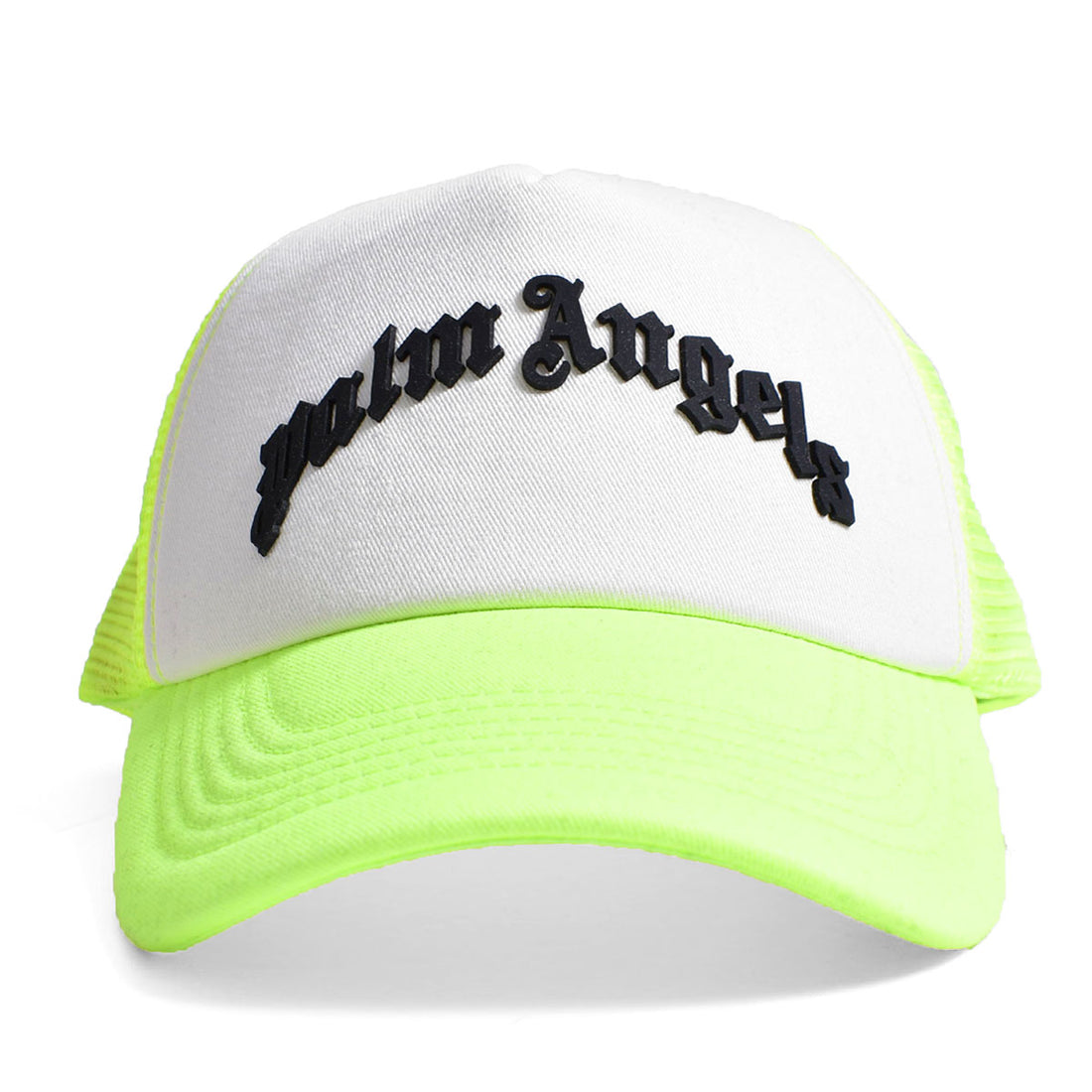 [Palm Angels]CURVED LOGO TRUCKER/YELLOW(PMLS23-348)