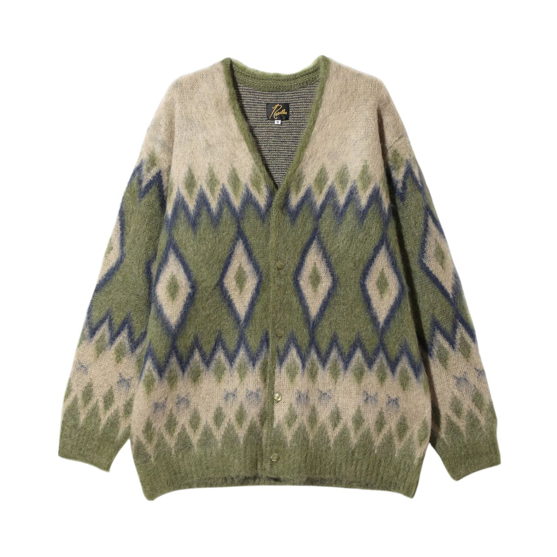 NEEDLES]Mohair Cardigan - Diamond/OLIVE(PU310) – R&Co 