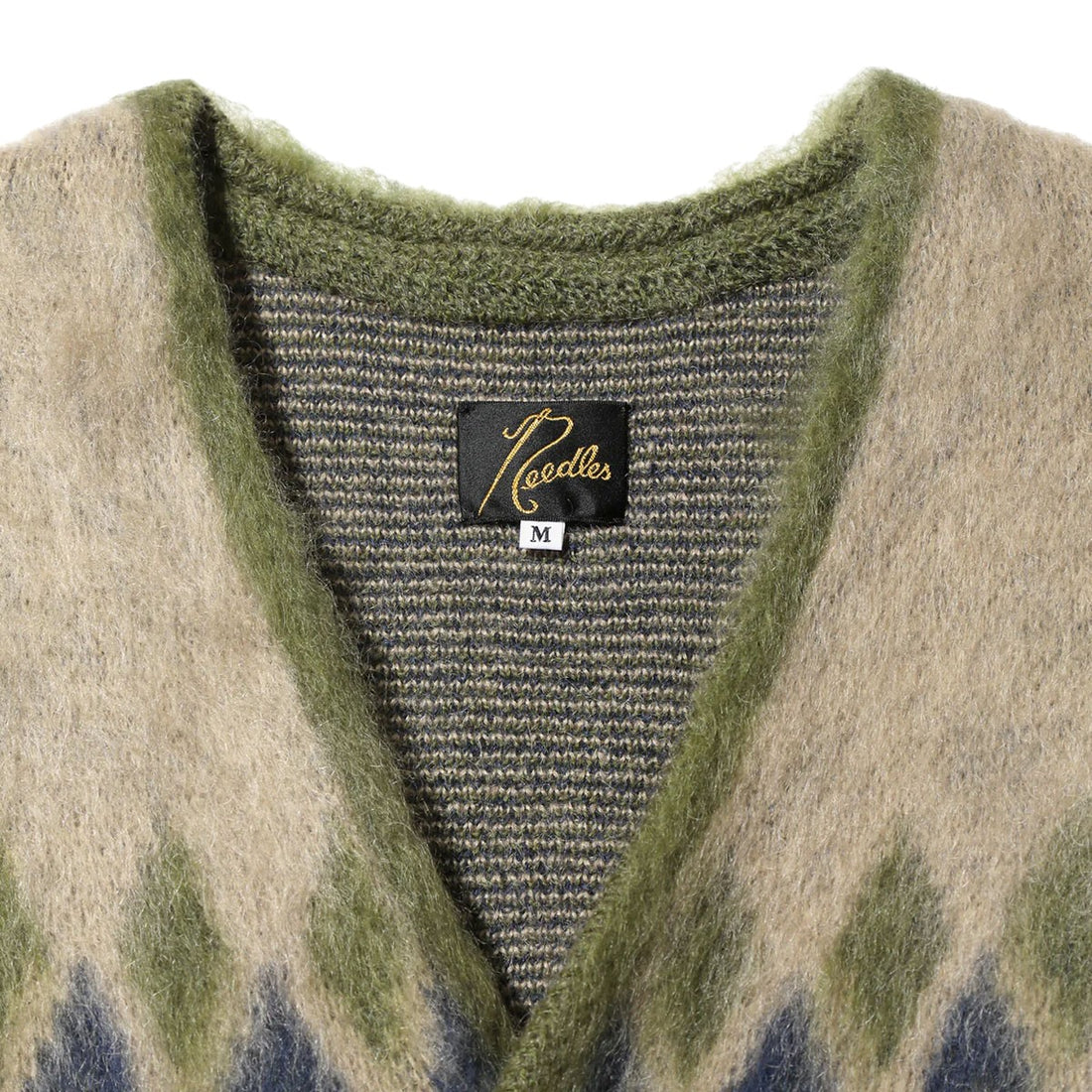 NEEDLES]Mohair Cardigan - Diamond/OLIVE(PU310) – R&Co 