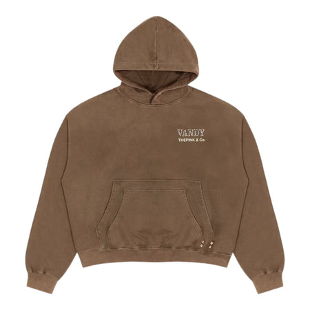 [VANDY THE PINK]Pearl Flower Hoodie/COFFEE(VD3041)