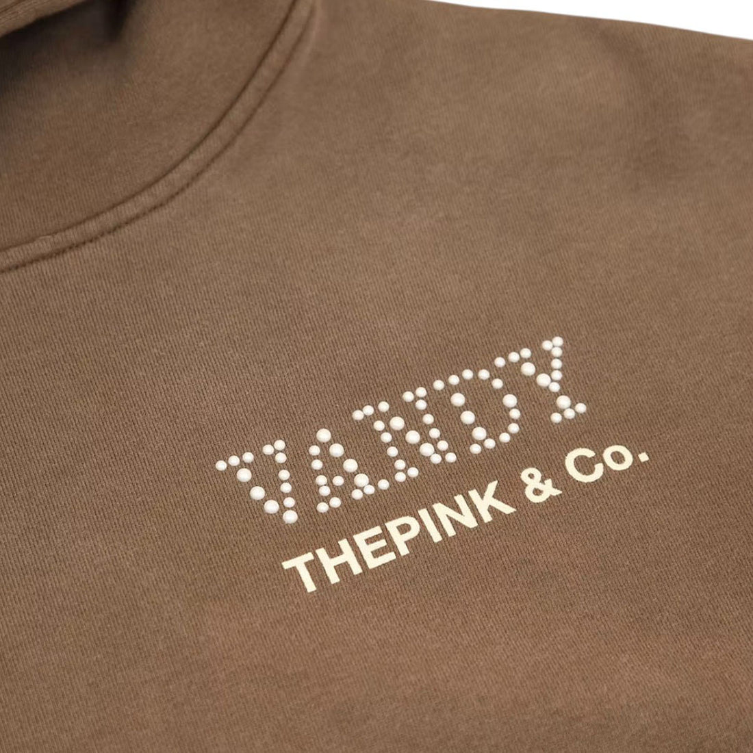 [VANDY THE PINK]Pearl Flower Hoodie/COFFEE(VD3041)