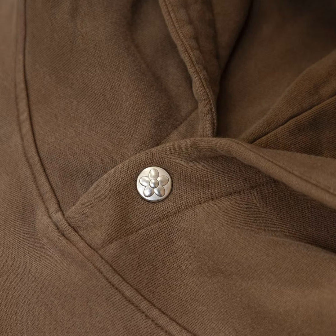 [VANDY THE PINK]Pearl Flower Hoodie/COFFEE(VD3041)