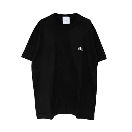 [R&Co.]RABBIT EMBROIDERY T-SHIRT/BLACK/BLACK×WHITE(R251-0101)
