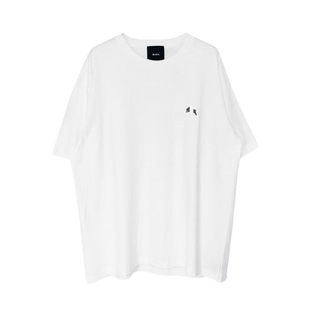 [R&Co.]RABBIT EMBROIDERY T-SHIRT/WHITE/BLACK×WHITE(R251-0101)