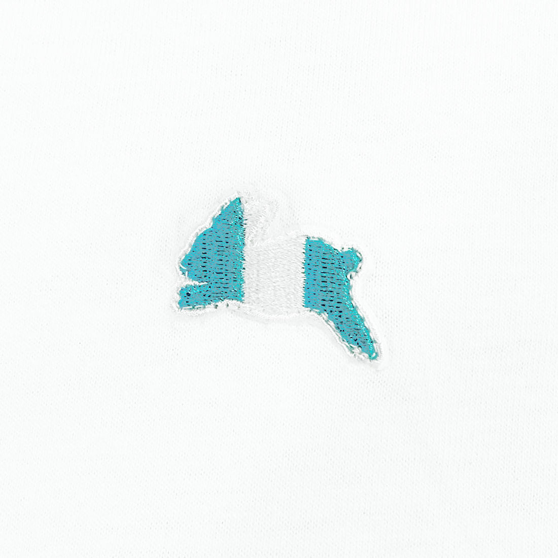 [R&Co.]RABBIT EMBROIDERY T-SHIRT/WHITE/TBLUE×WHITE(R251-0101)