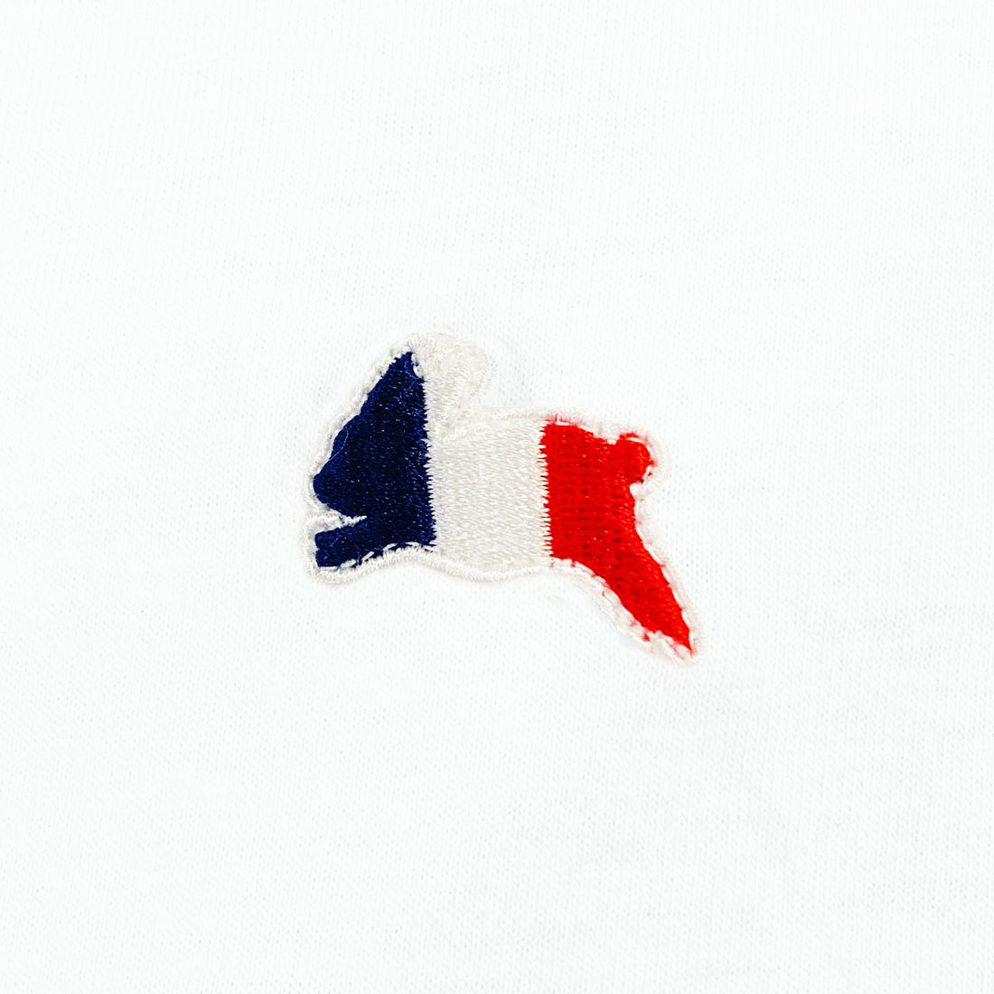 [R&Co.]RABBIT EMBROIDERY T-SHIRT/WHITE/BLUE×RED(R251-0101)