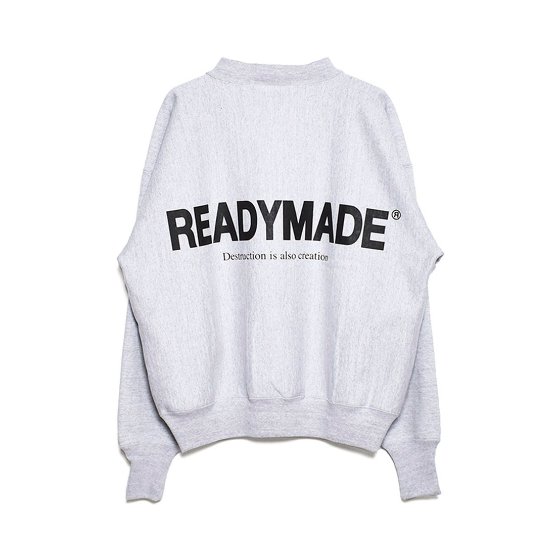[READYMADE]M-NECK SWT SMILE/GRAY(RE-CO-GY-00-00-246)