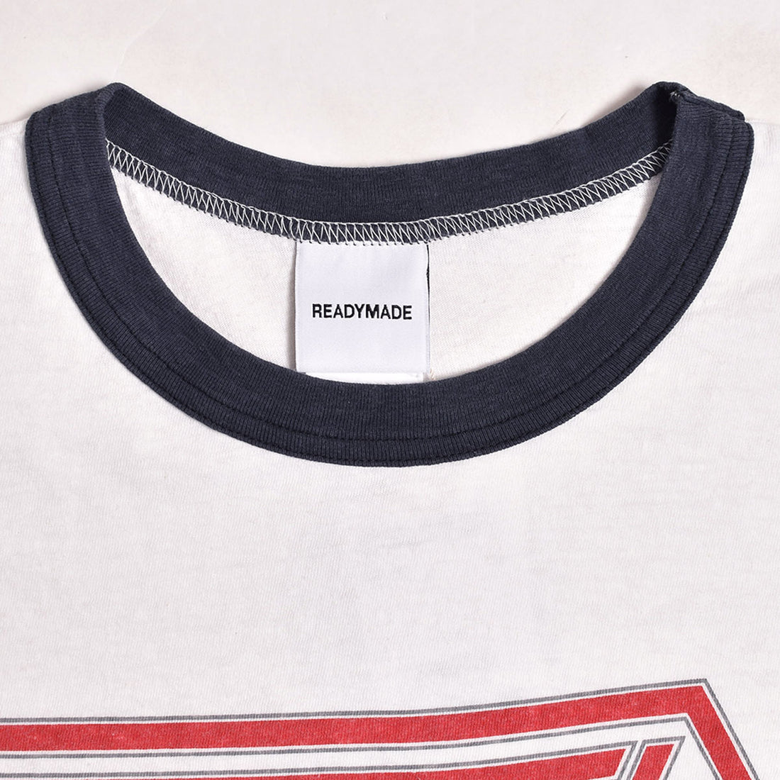 [READYMADE]SS T-SHIRT RINGER/WHITE(RE-CO-WH-00-00-276)