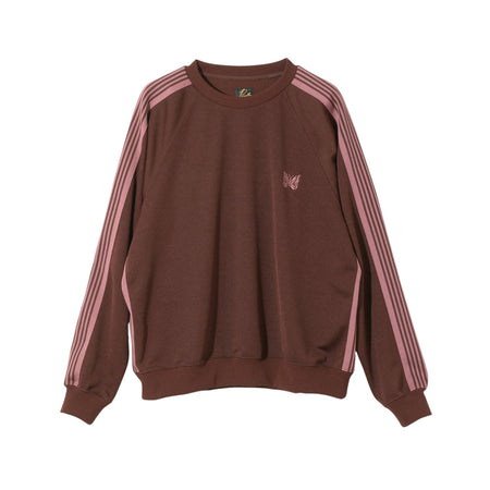 NEEDLES]Track Crew Neck Shirt - Poly Smooth/DARK PURPLE