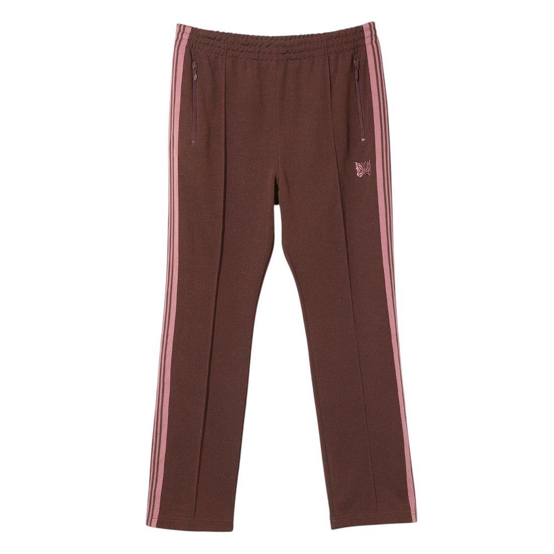 [NEEDLES]Narrow Track Pant - Poly Smooth/BROWN(RW317)