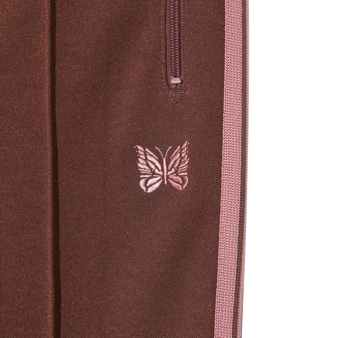 [NEEDLES]Narrow Track Pant - Poly Smooth/BROWN(RW317)